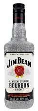Jim Beam Bourbon Whiskey 0,7l 700ml (40% Vol)  Bling Bling Glitzerflasche in si