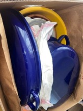 DDR Bräter Emaille Schüsseln Plastik Keramik Krug Meßbecher SET Reis Mikrowellen