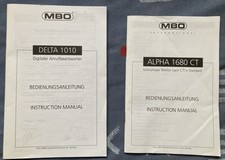 Bedienungsanleitungen für MBO Alpha 1680 CT (Tel.) und MBO Delta 1010 (AB)