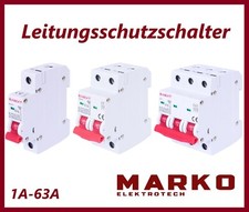 LS-Schalter Leitungsschutzschalter Sicherungsautomat B,C 1,3 Polig 1A-63A MCB