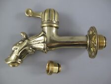 Drachenkopf Wasserhahn Antik Garten Gartenbrunnen Messing  1/2" oder 3/4"
