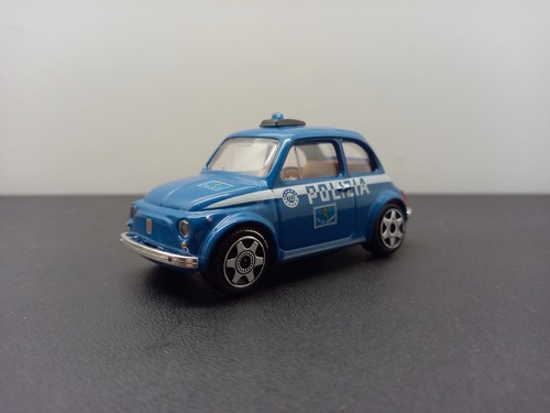Bburago fiat 500 polizia - 1:43,