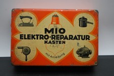 Schöne antike Blechdose, "MIO ELEKTRO-REPARATUR KASTEN"