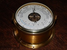hochwertiges Barometer Schiffsbarometer Bootsbarometer Schatz Messing.