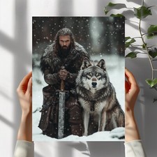 Wikingerwolf Premium Poster