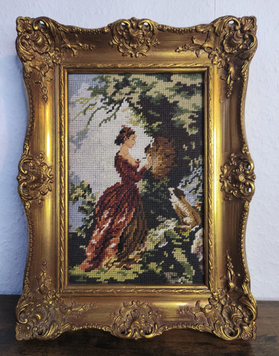 Vintage gobelin bild - vintage,