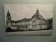 Ansichtskarte Wiesbaden Hauptbahnhof um 1900 (I)