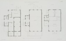 Café Vondel in Amsterdam, Grundriss,  1878, Lith. Gegenständ Unbekannt (19.Jhd)