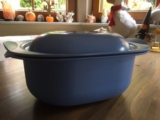 Tupperware Kasserolle Bräter Ultra Plus 3 Liter mit Deckel - hellblau