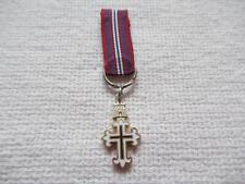 PORTUGAL MILITÄR VERDIENST ORDEN MINIATUR 835 Silber STUFE TYP II ca. 22X12 MM