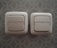 Busch Jäger Wippwechselschalter Beschriftbar Creme Weiß