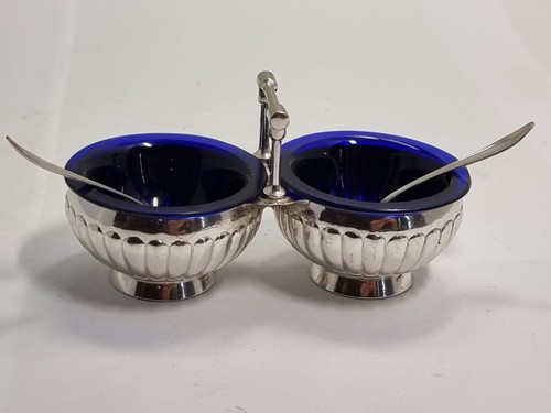 Doppel saliere aus silber - aus,