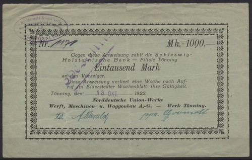 21810 notgeld tönning - [21810],