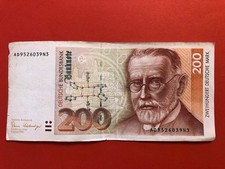 200 DM Schein 1989 Deutsche