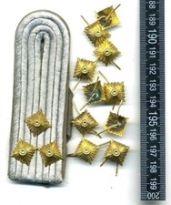 8 NVA Sterne Gold Pickel  NVA Schulterstücke ähnl Wehrmacht NVA Effekten