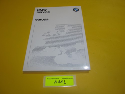 Bmw service heft - bmw, europa