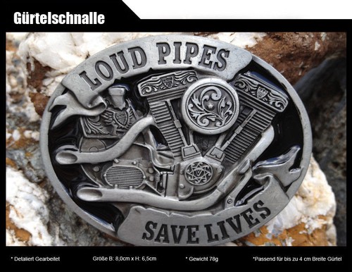 Gürtelschnalle harley motor - gürtelschnalle,