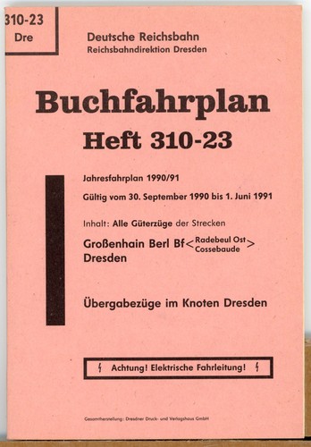 Buchfahrplan 310 dre - 310-23,