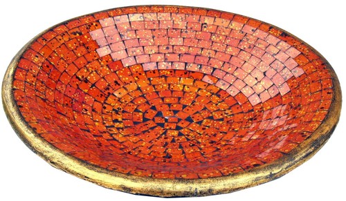 Runde mosaikschale - runde,