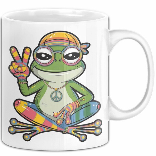 Hippie frosch tasse geschenk - tasse,