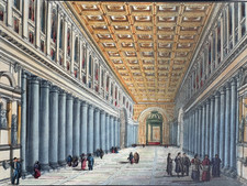 Santa Maria Maggiore Basilica, Kolorierte Umrissradierung um 1820 