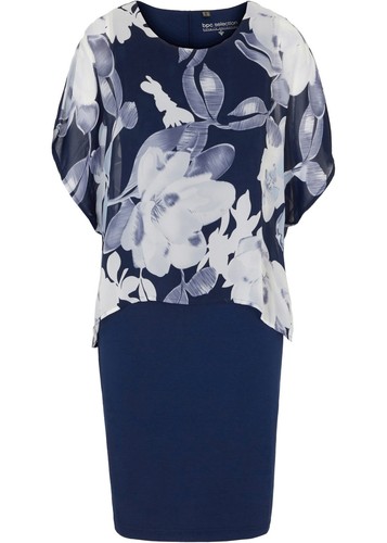 Shirtkleid mit chiffon 36 - chiffon,