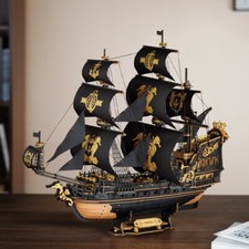 ROKR DIY Schiff Modell Spielzeug Das Seepferdchen Barke 3D Holzpuzzle Geschenk