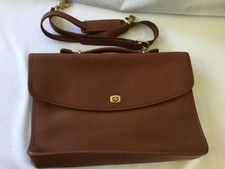 Vintage Coach Leder Aktentasche Camel karamell Tuffy braun. TOP Zustand.