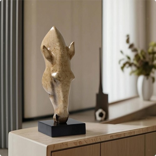 Pferdekopf skulptur elegant - pferdekopf-skulptur,
