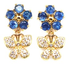 925 Sterlingsilber 3 Mm. Blau