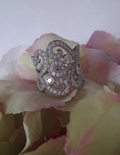 Sarah Kern 925 Sterling Silber rhodiniert Ring mit Zirkonia Größe 17