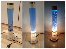 Lavalampe mit Silberblattern