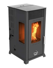 Hybridofen Pellets und Holz Kombiofen Kaminofen 8 kW Holzofen Hybrid Ofen Kamin