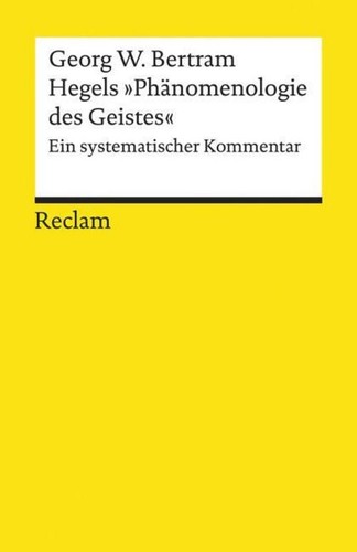 Hegels phänomenologie des - »phänomenologie,