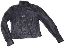 Belstaff Six Days Bikerjacke Wachsjacke blauviolett ital. Größe 48/42