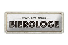Blechschild Alkohol 27x10 cm