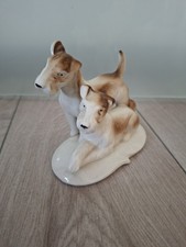Foxterrier Figur Porzellan Fox