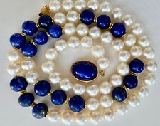 Akoya Lapislazuli  Collier  18