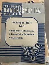 Schlager-Heft 1 div Stücke Curt Herold Diatonische Handharmonika Noten