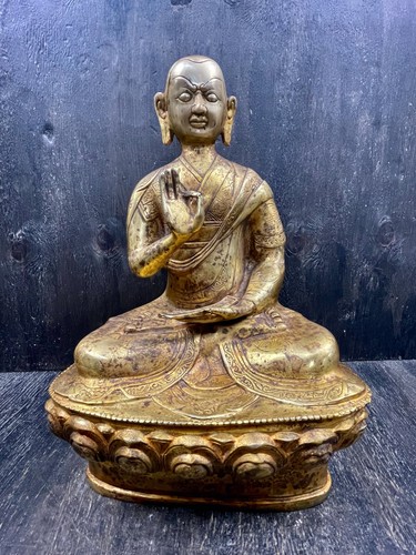 Rare alte bronze statue lama - bronze,