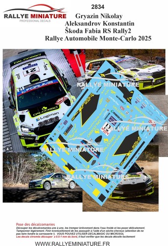 Decals ref 2834 - 1/43,