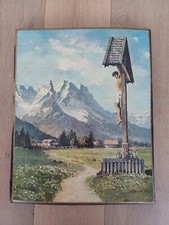 Druck auf holz - auf, "feldkreuz