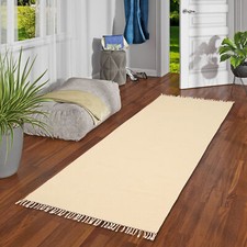 Wolle Natur Teppich Läufer