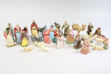 Großes Konvolut Krippenfiguren Masse Holz um 1930 (GV329)