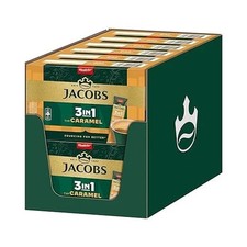 Jacobs 3-in-1 Caramel, Instant Coffee Sticks, 12 x 10 Sticks, 120 Drinks