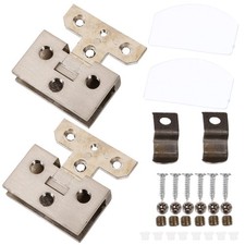 2pcs rahmenlose Glastür