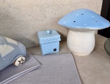 * Heiko * Dekopilz  * Egmont Toys * hellblau * Fliegenpilz * Dekoartikel *