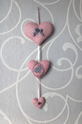 Deko girlande herzen rosa - herzen,