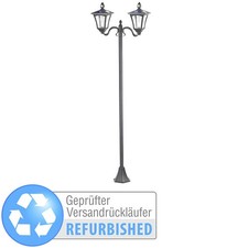 Royal Gardineer Solar-LED-Gartenlaterne, 2 flammig, Versandrückläufer