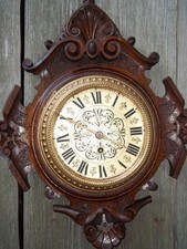 antike Wanduhr-Holzuhr-Pendel Uhr